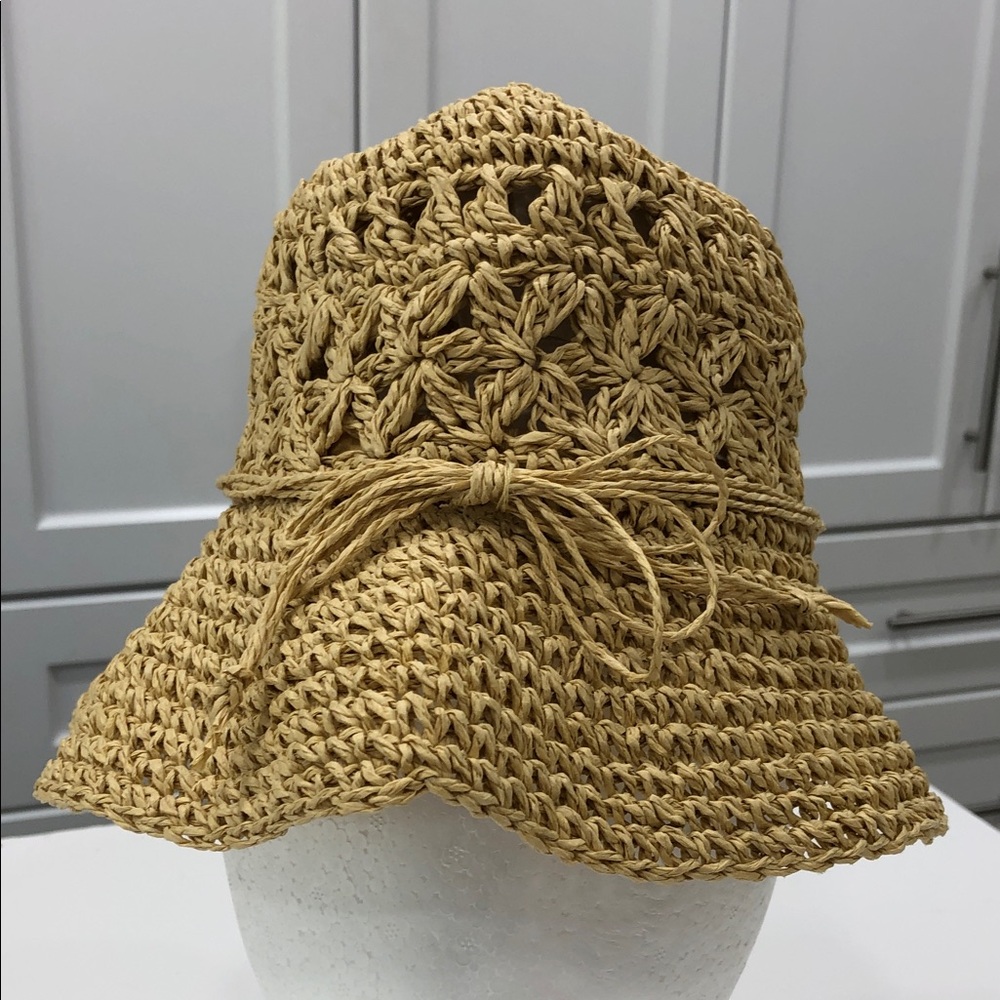 Girls Straw Crochet Sun Hat | Size Small (4-6) | Tan | The Children’s Place